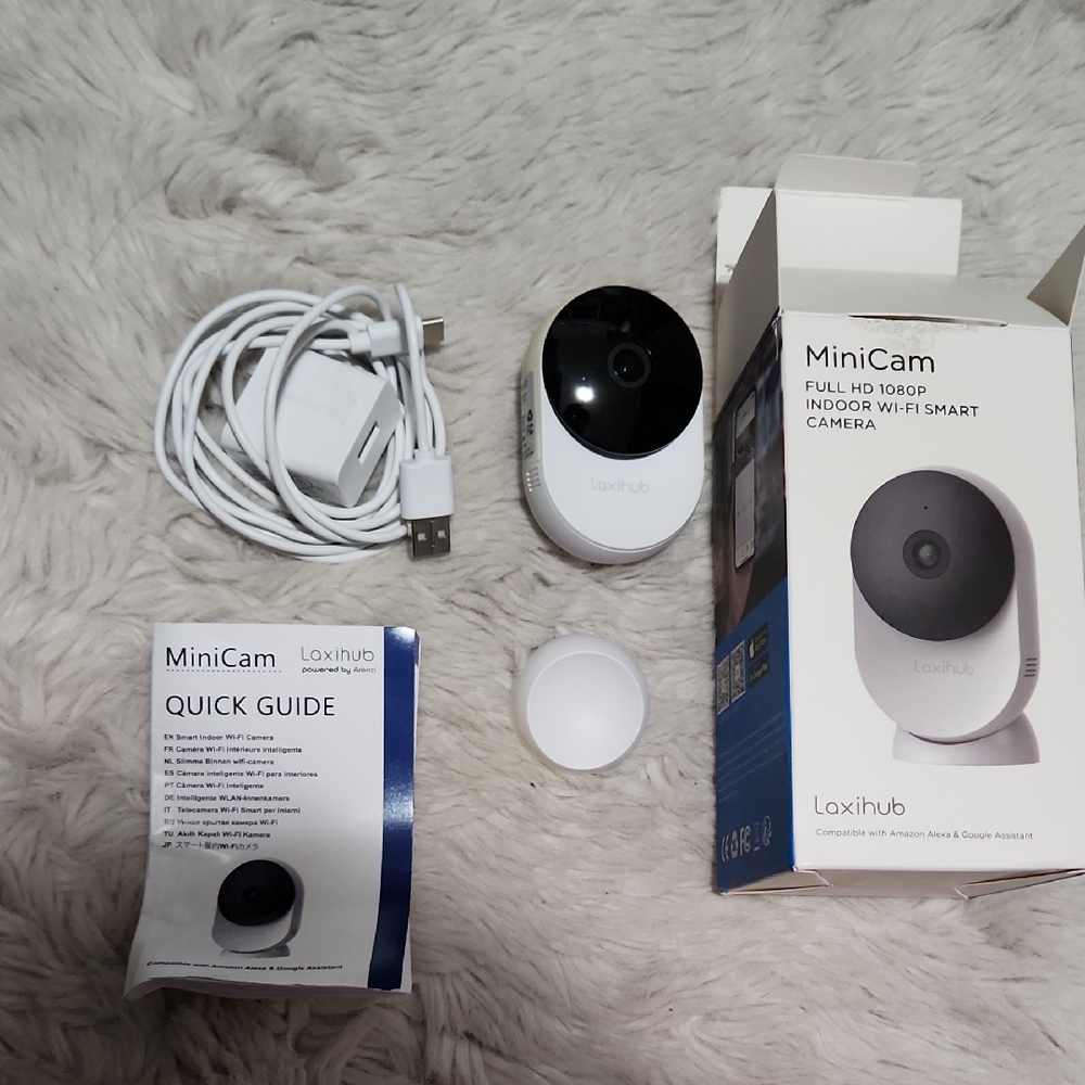 GUC Laxihub MiniCam Full HD 1080P Indoor Camera - White